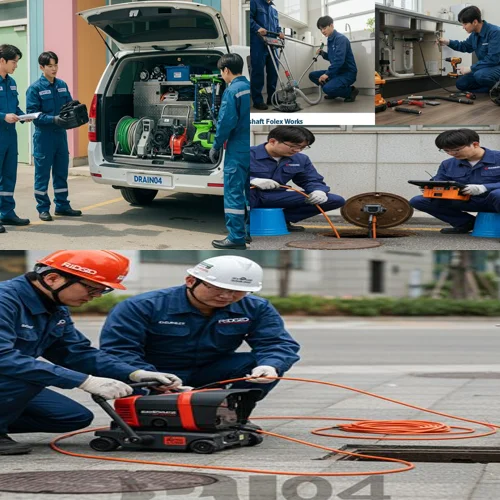 강서 고압세척 빌라 주차장 하수관 청소