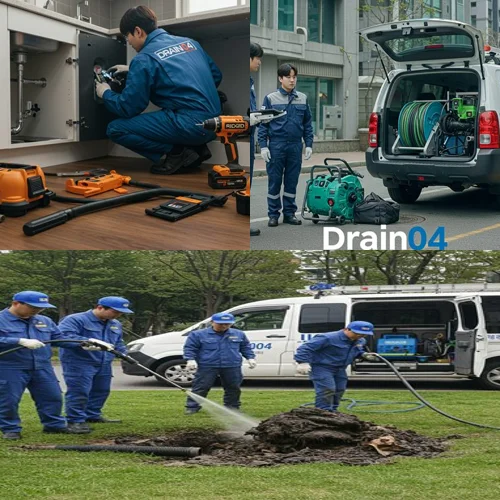 원미구 고압세척 아파트 저층 세대 역류 해결