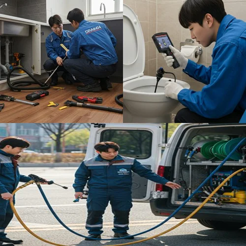 고양시 하수구고압세척 일산 상가 하수구