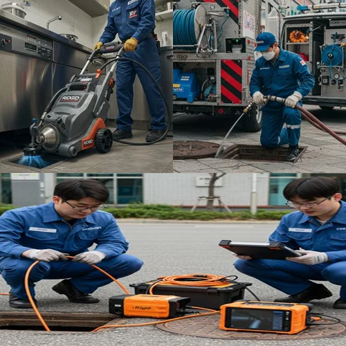 강북구 고압세척 다세대 주택 하수구 역류