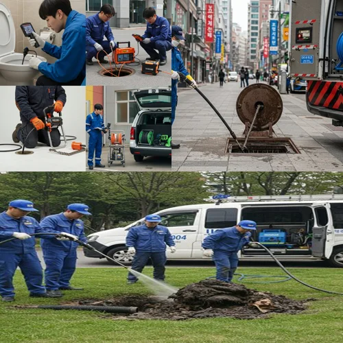 부평구 고압세척 빌라 필로티 주차장 배관