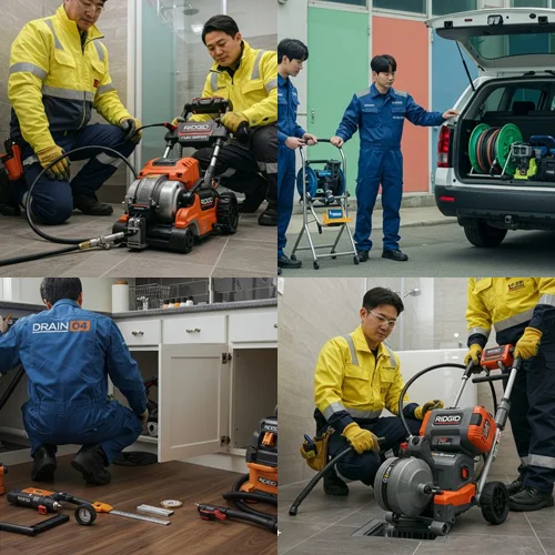 의왕시 고압세척 내손동 재개발 구역 하수구