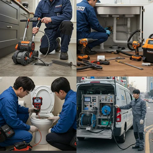 동작구 하수구고압세척 노량진 수산시장 하수구
