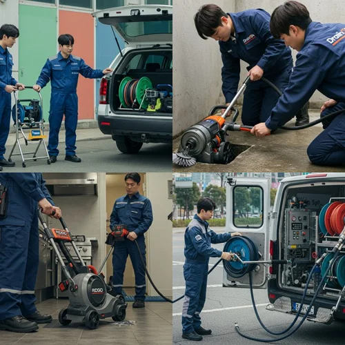 파주시 고압세척 파주 출판단지 배관