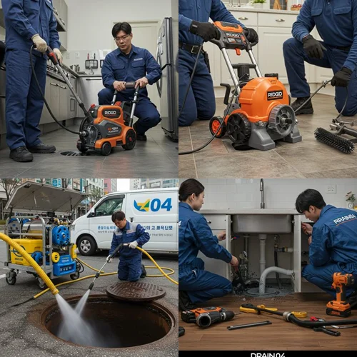 파주시 하수구고압세척 금촌동 시장 하수구