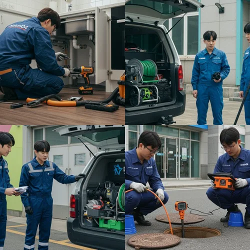 성북구 하수구고압세척 성북동 주택 하수구