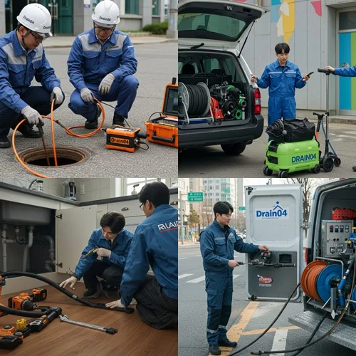 송파구 하수구고압세척 가락시장 하수구 막힘