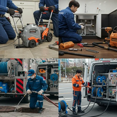 송파구 하수구고압세척 가락시장 하수구 막힘