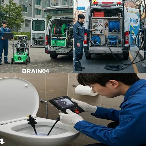 남동구 하수구고압세척 소래포구 어시장 하수구