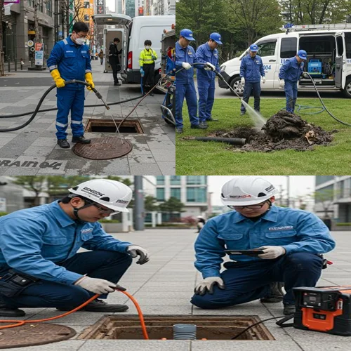 화성 고압세척 향남 제약단지 배관