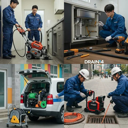 성북구 고압세척 길음뉴타운 아파트 횡주관