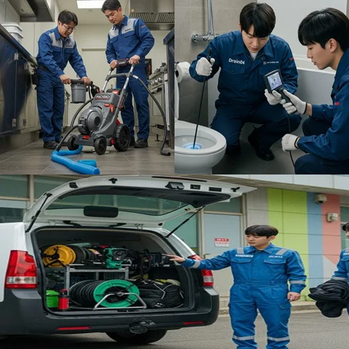 종로 하수구고압세척 광장시장 하수구 막힘