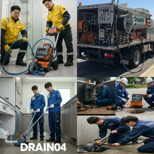 용산  하수구고압세척 이태원 식당가 하수구