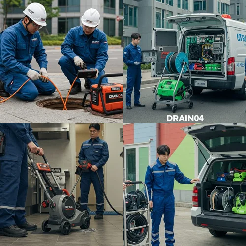 파주 고압세척 운정신도시 상가 하수구