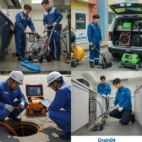 오산시 하수구고압세척 세교지구 아파트 횡주관