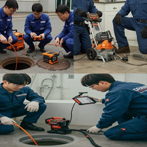 오산시 하수구고압세척 세교지구 아파트 횡주관