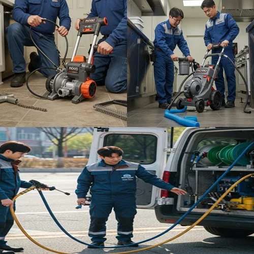 안산시 하수구고압세척 반월공단 공장 배관