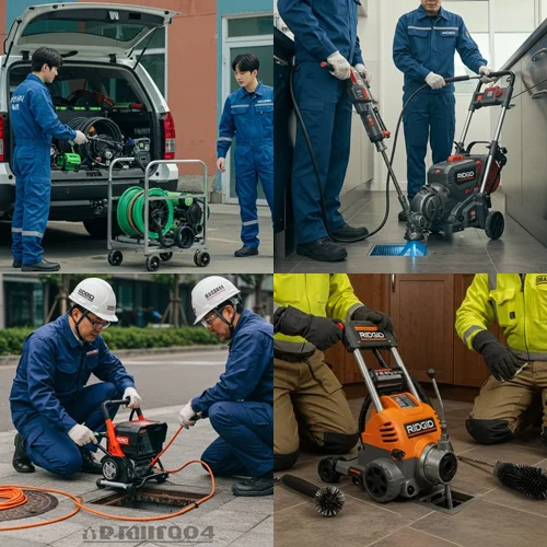 인천 고압세척 인천항 물류센터 배관