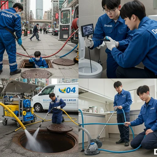 권선구 고압세척 권선동 시장 하수구